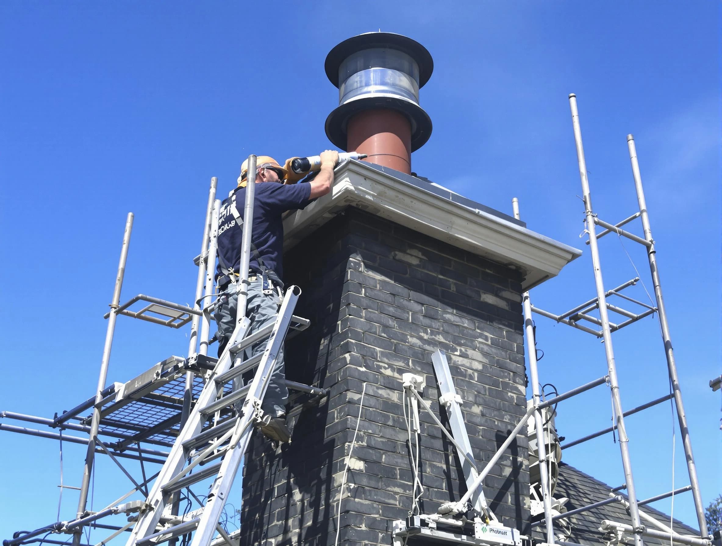Sturdy chimney crown finished by Easton Chimney Sweep in Easton, MA