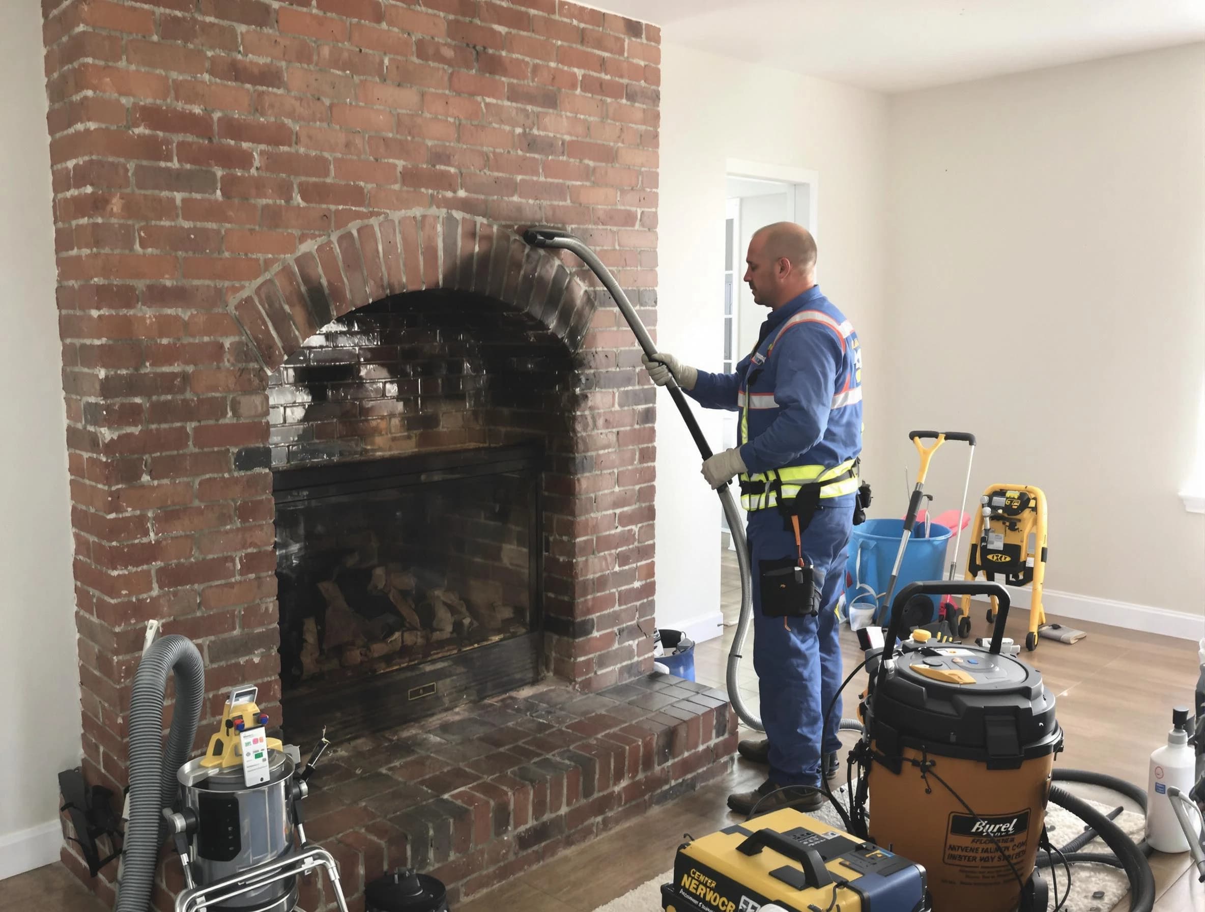 Easton Chimney Sweep expert performing detailed chimney sweep in Easton, MA
