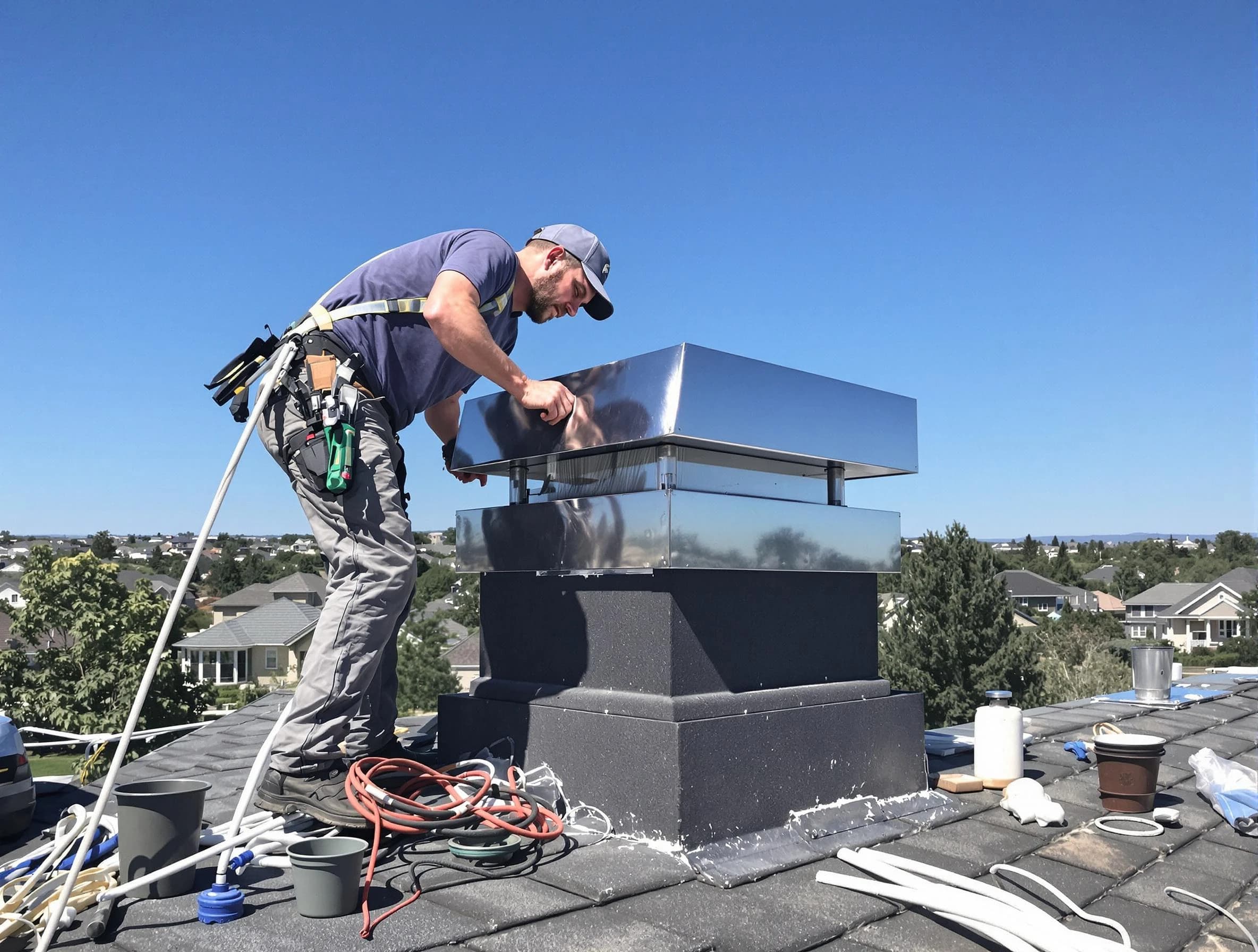 Chimney Cap Services service in Easton, MA