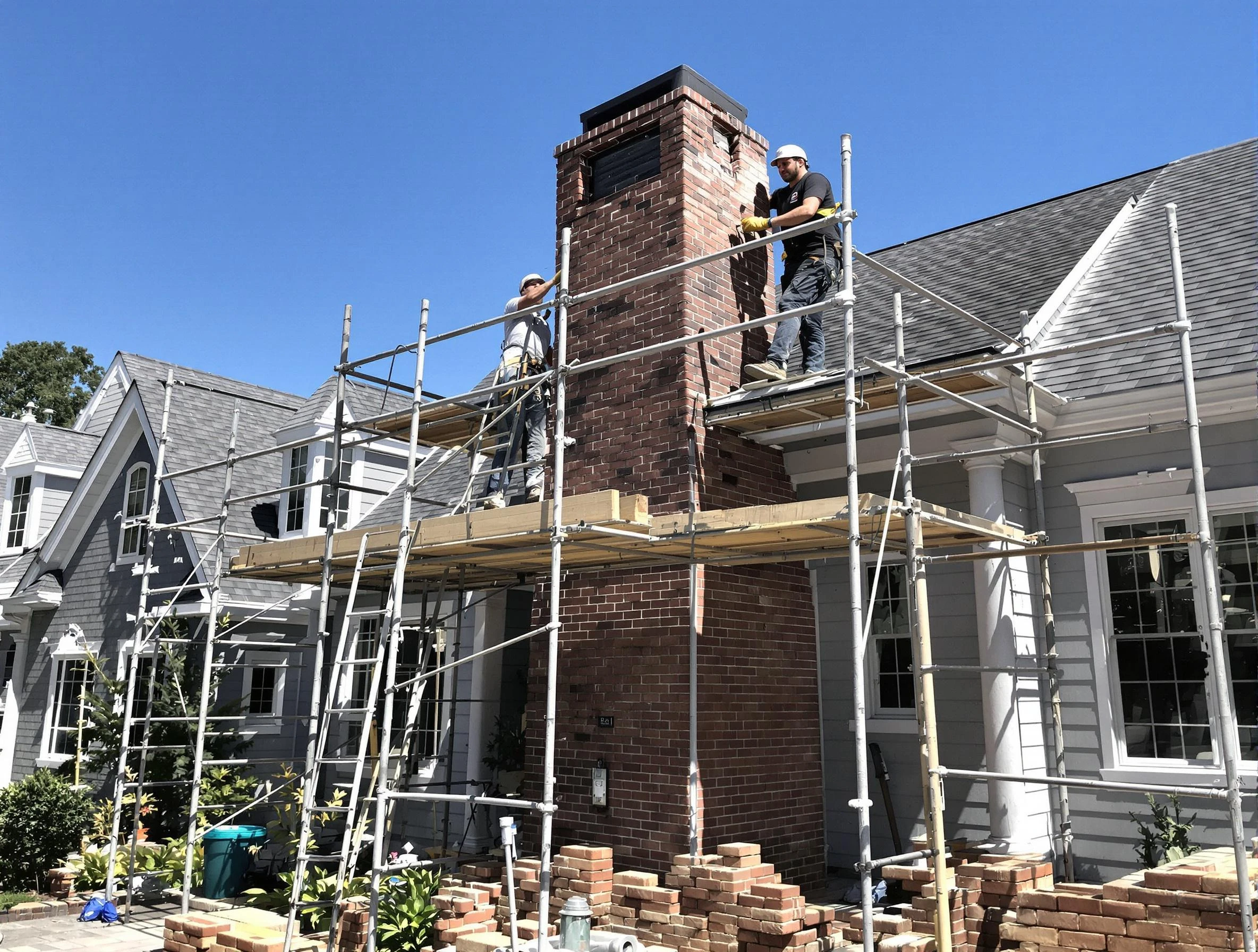 Chimney Rebuilding in Easton