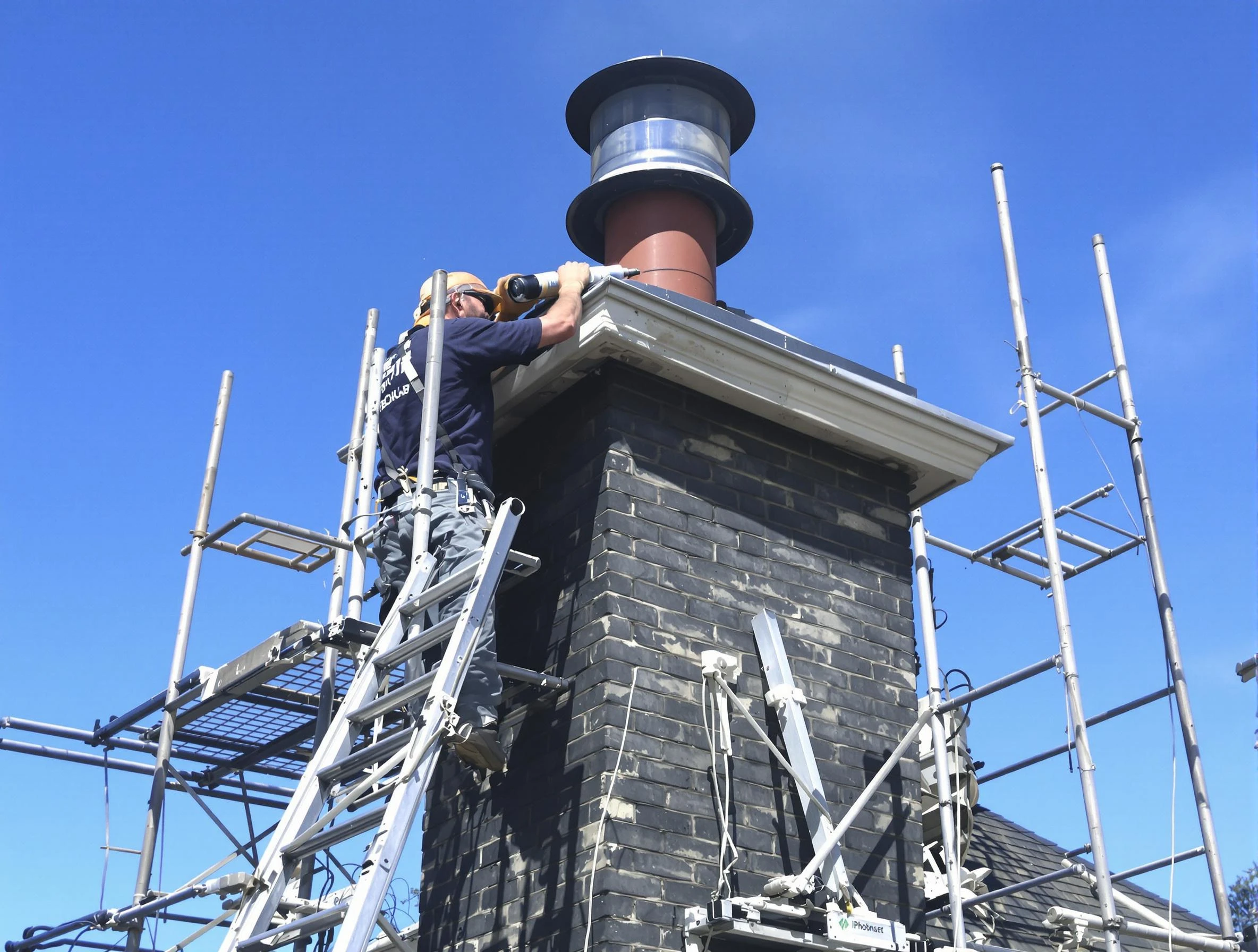 Sturdy chimney crown finished by Easton Chimney Sweep in Easton, MA