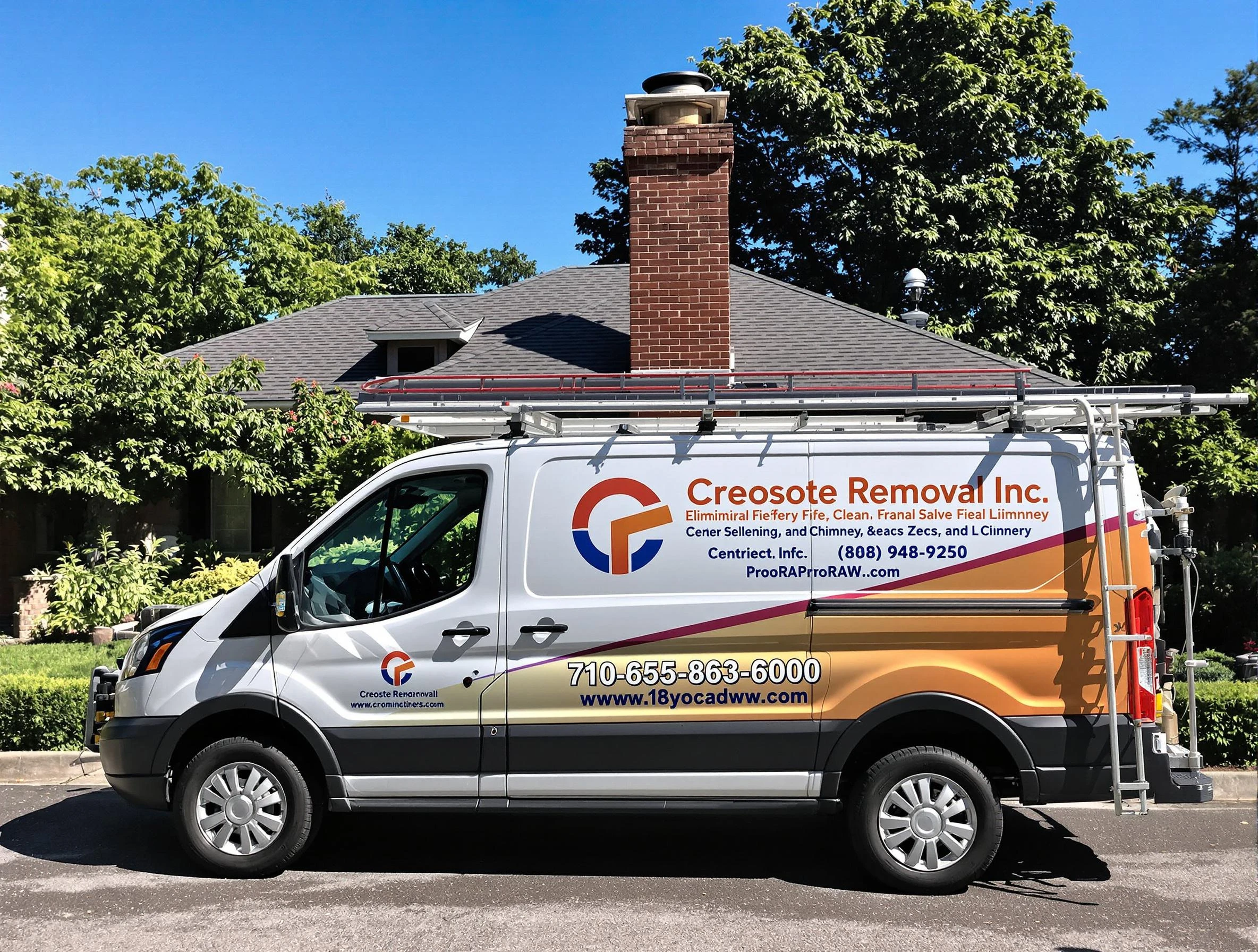 Easton Chimney Sweep technician removing creosote safely in Easton, MA